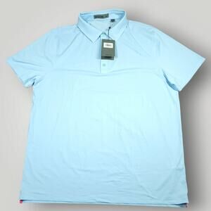 G Fore Polo Shirt Mens XXL Birdseye Stitch Tech Pique Golf Lightweight Slim Fit